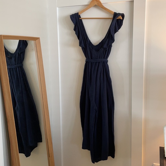 Apiece Apart Highland Wide Leg Jumpsuit in Navy - Picture 4 of 6